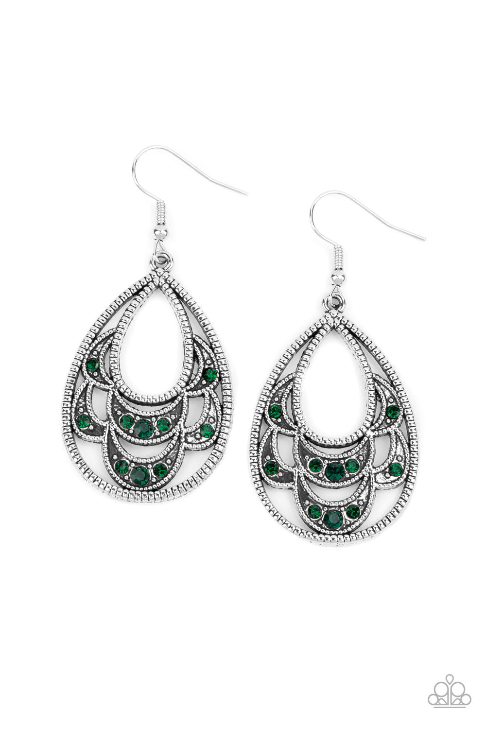 Malibu Macrame - Green earring 844