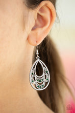 Load image into Gallery viewer, Malibu Macrame - Green earring 844
