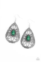 Load image into Gallery viewer, Floral Frill - Green earring 920
