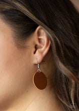 Load image into Gallery viewer, Sooner or LEATHER - Brown necklace 1956
