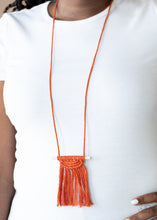 Load image into Gallery viewer, Between You and MACRAME - Orange necklace A026
