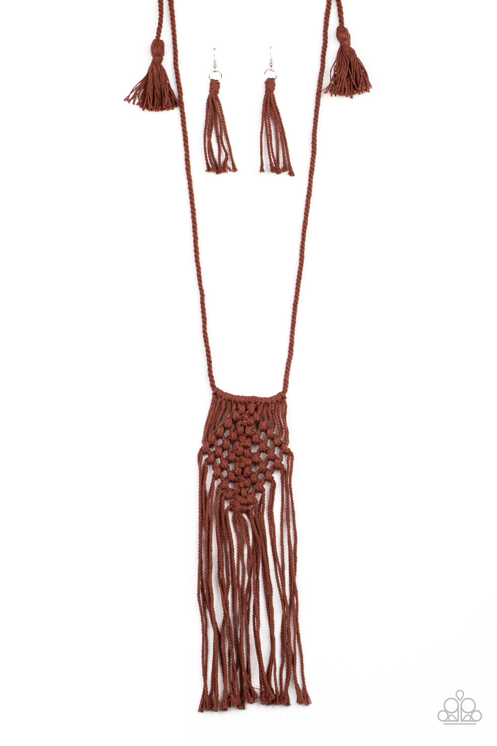 Macrame Mantra - Brown necklace A020