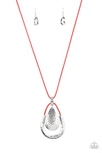 Load image into Gallery viewer, Texture Trekker - Red necklace 1680
