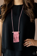Load image into Gallery viewer, Between You and MACRAME - Pink necklace A023
