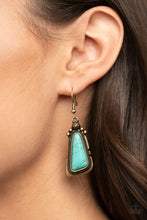 Load image into Gallery viewer, Sahara Solitude - Brass earring 1756
