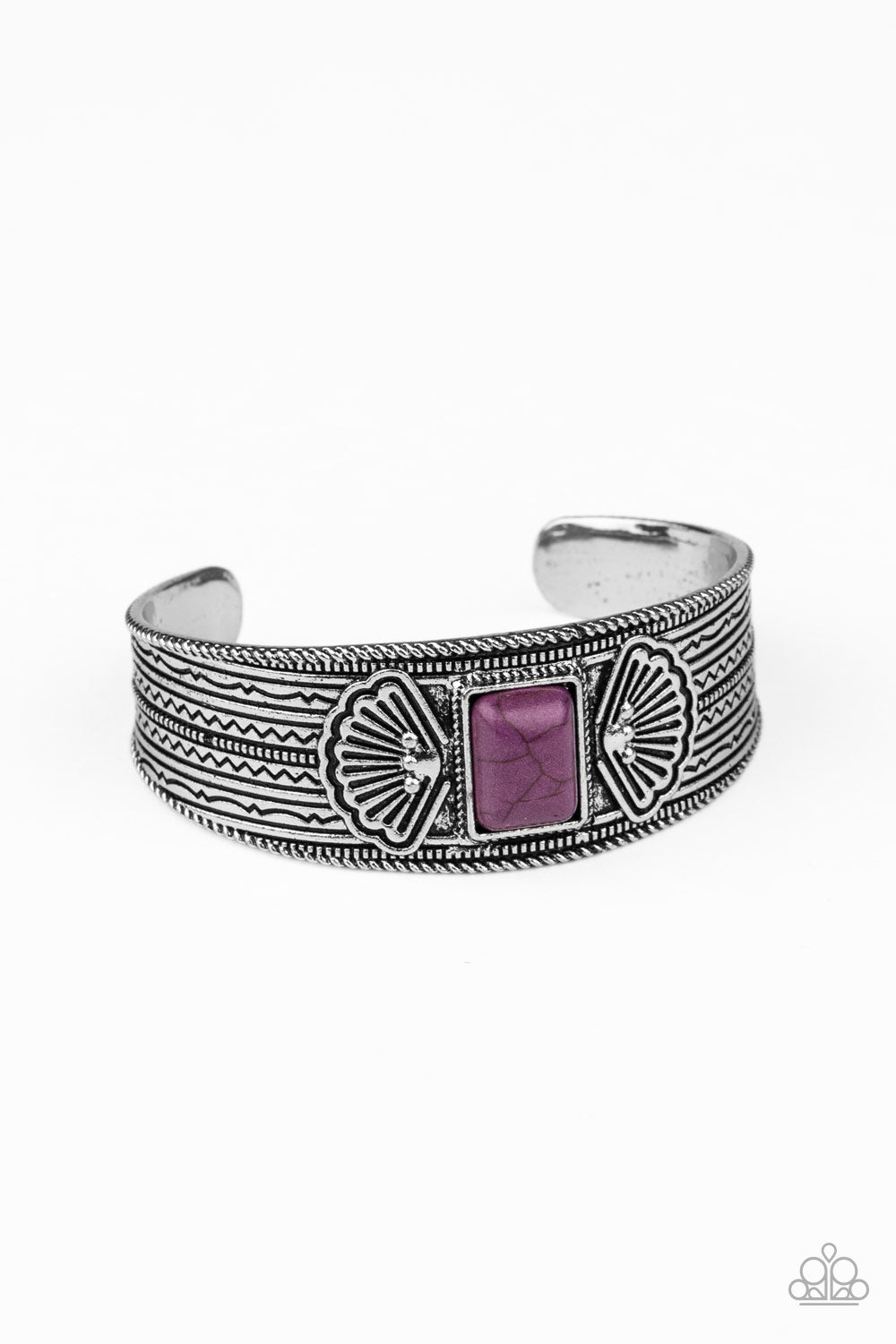 Ocean Mist - Purple cuff bracelet 1785