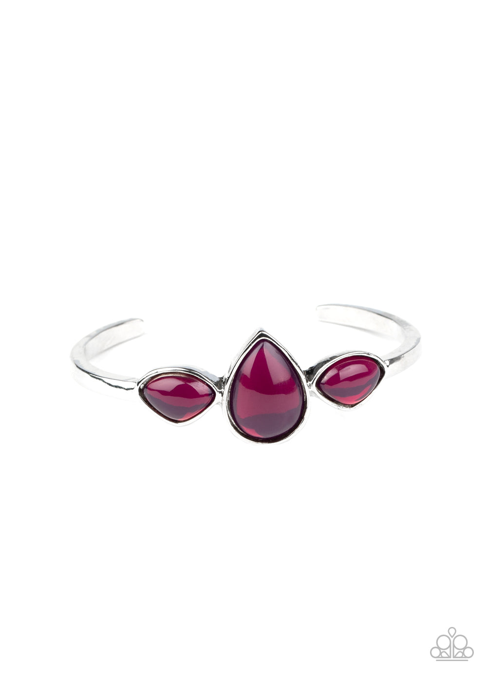 Boho Beach Babe - Purple cuff bracelet 1810