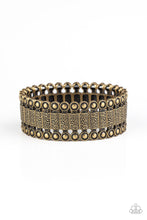 Load image into Gallery viewer, Rustic Rhythm - Brass Bracelet 976
