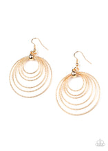 Load image into Gallery viewer, Elliptical Elegance - Gold earring 1720
