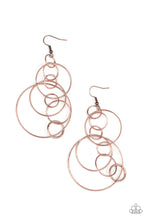 Load image into Gallery viewer, Running Circles Around You - Copper earring 977
