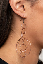 Load image into Gallery viewer, Running Circles Around You - Copper earring 977
