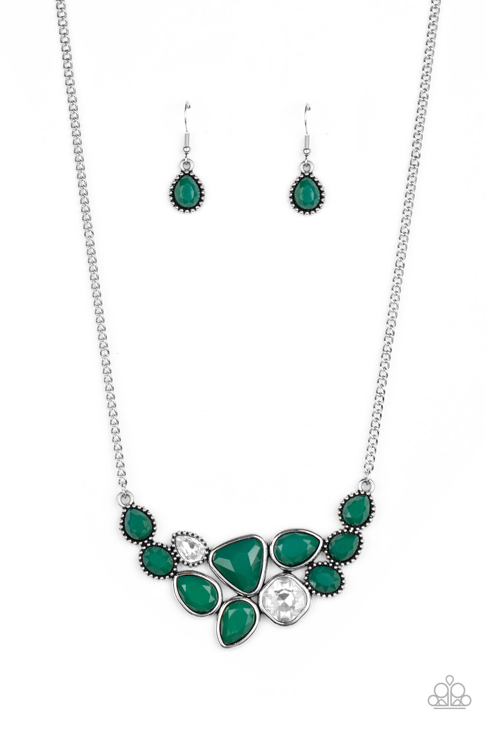 Breathtaking Brilliance - Green necklace 962