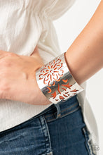 Load image into Gallery viewer, Get Your Bloom On - Orange cuff bracelet 1698/A024

