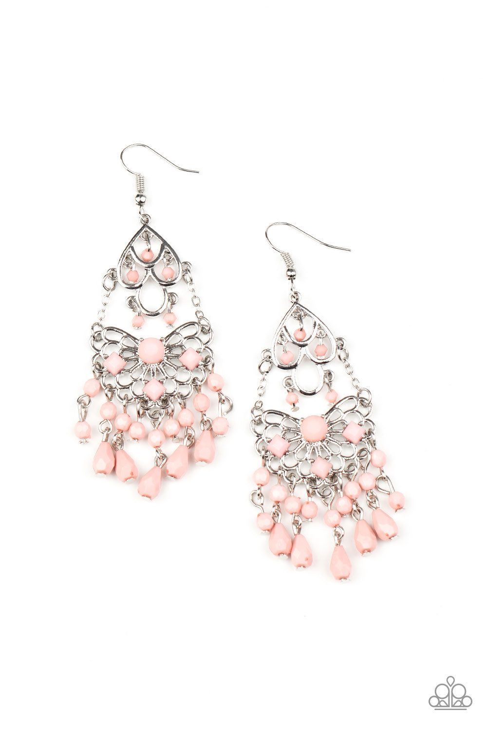 Glass Slipper Glamour - Pink earring 1596