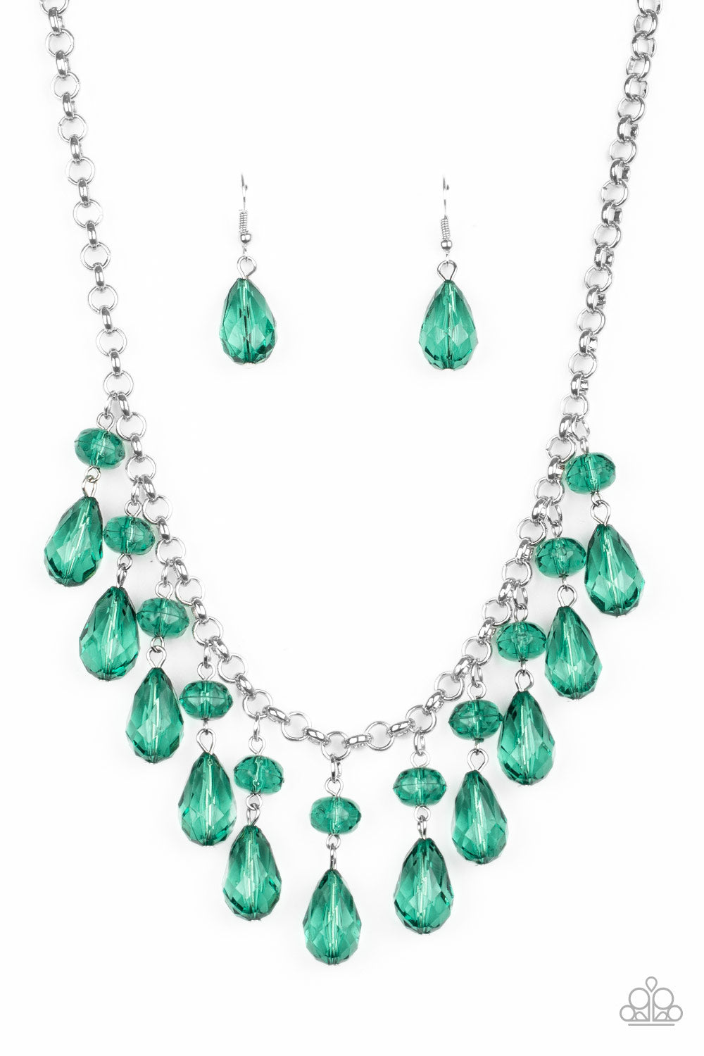 Crystal Enchantment - Green necklace 954