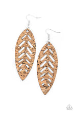 Load image into Gallery viewer, You're Such A CORK - brown earring 920
