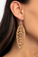 Load image into Gallery viewer, You're Such A CORK - brown earring 920
