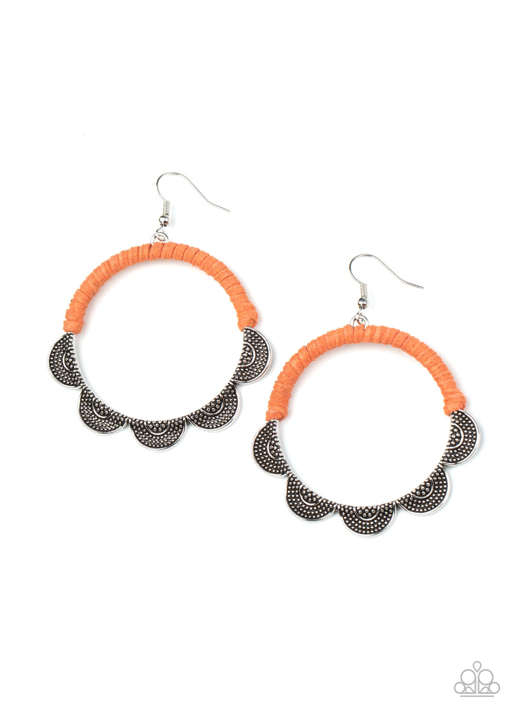 Tambourine Trend - Orange earring 1622
