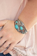 Load image into Gallery viewer, Mojave Moods - Blue cuff bracelet 1886
