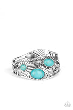 Load image into Gallery viewer, Mojave Moods - Blue cuff bracelet 1886

