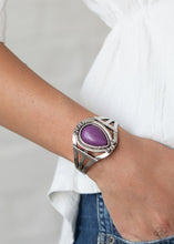 Load image into Gallery viewer, Sage Brush Beauty - Purple cuff bracelet 543
