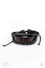 Load image into Gallery viewer, Brave Soul - Black urban bracelet
