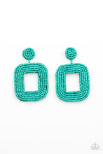 Load image into Gallery viewer, Beaded Bella - Blue post earring 995

