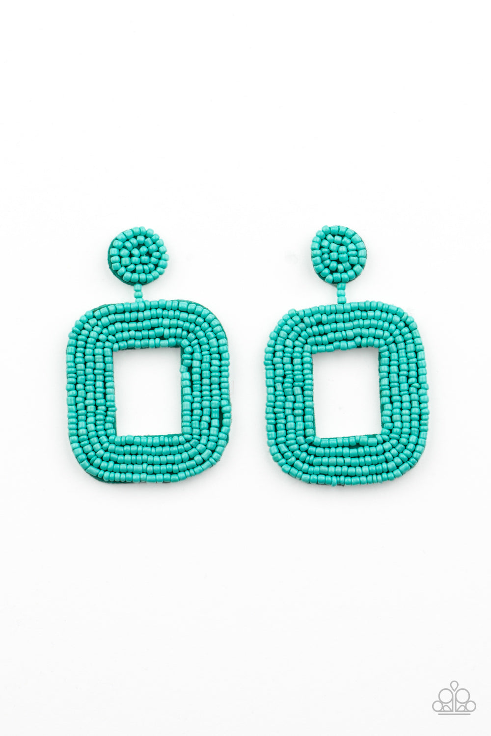 Beaded Bella - Blue post earring 995