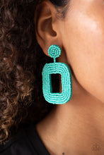 Load image into Gallery viewer, Beaded Bella - Blue post earring 995

