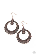 Load image into Gallery viewer, Solar Orbit - Copper earring D071
