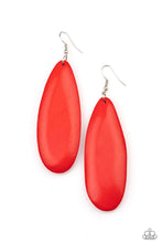 Load image into Gallery viewer, Tropical Ferry - Red earring 548
