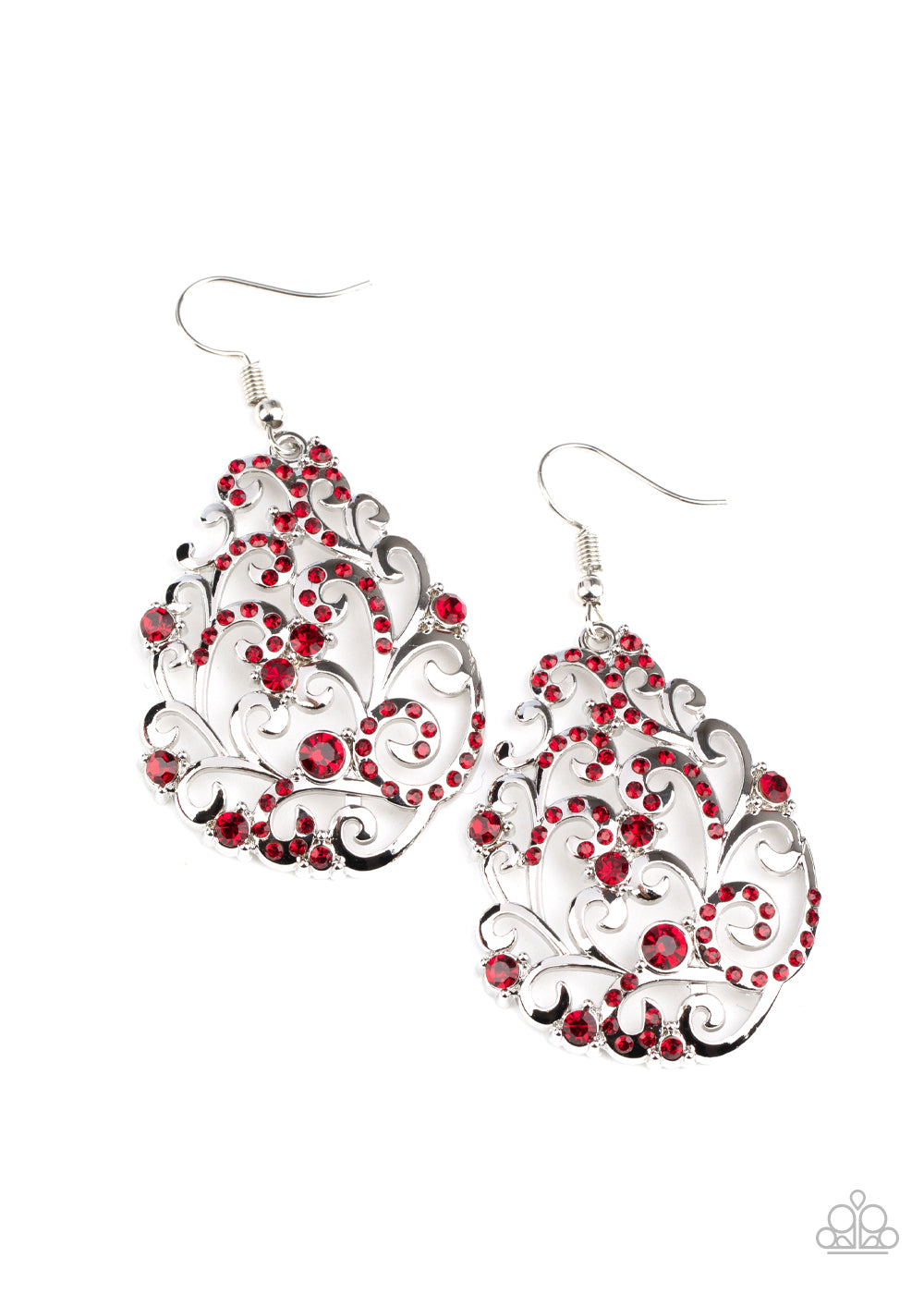 Winter Garden - Red earring 984