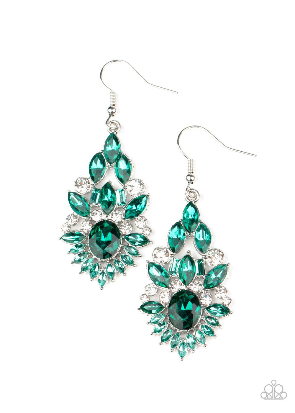 Ice Castle Couture - Green earring 1679