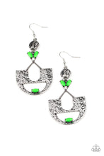 Load image into Gallery viewer, Modern Day Mecca - Green earring 1714
