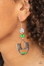 Load image into Gallery viewer, Modern Day Mecca - Green earring 1714
