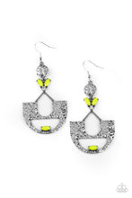 Load image into Gallery viewer, Modern Day Mecca - Yellow earring 942
