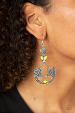 Load image into Gallery viewer, Modern Day Mecca - Yellow earring 942
