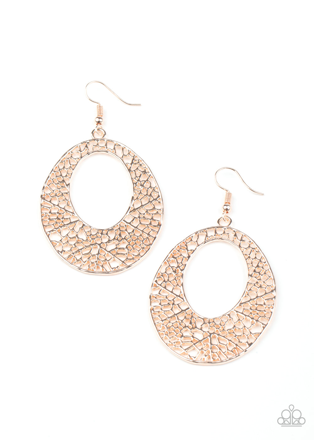 Serenely Shattered - Rose Gold earring 1576