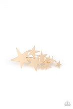 Load image into Gallery viewer, She STAR-ted It! - Gold hair clip B083
