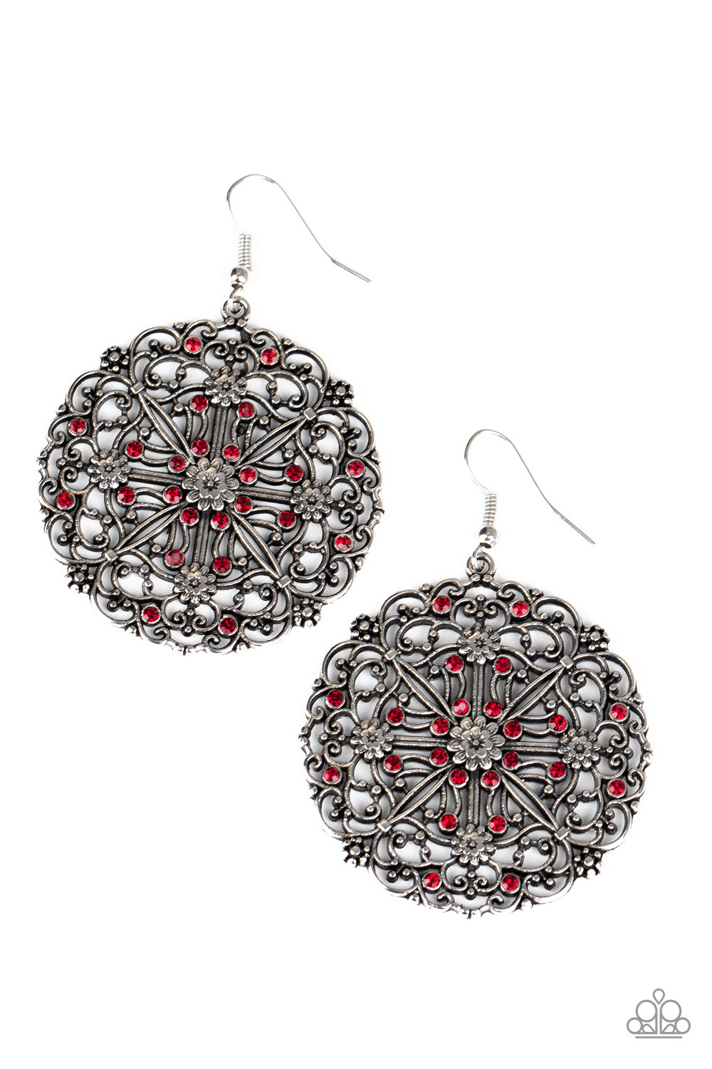 Oh MANDALA! - Red earring 1537