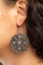 Load image into Gallery viewer, Oh MANDALA! - Red earring 1537
