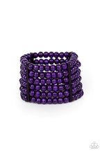 Load image into Gallery viewer, Tanning in Tanzania - Purple bracelet 1857
