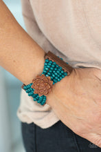 Load image into Gallery viewer, Tropical Sanctuary - Blue bracelet B022
