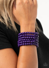Load image into Gallery viewer, Diving in Maldives - Purple bracelet 545
