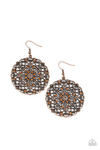Load image into Gallery viewer, Oh MANDALA! - Copper earring 958
