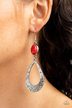 Load image into Gallery viewer, Badlands Baby - Red earring 891
