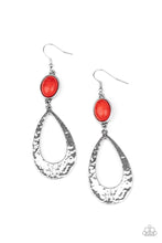 Load image into Gallery viewer, Badlands Baby - Red earring 891
