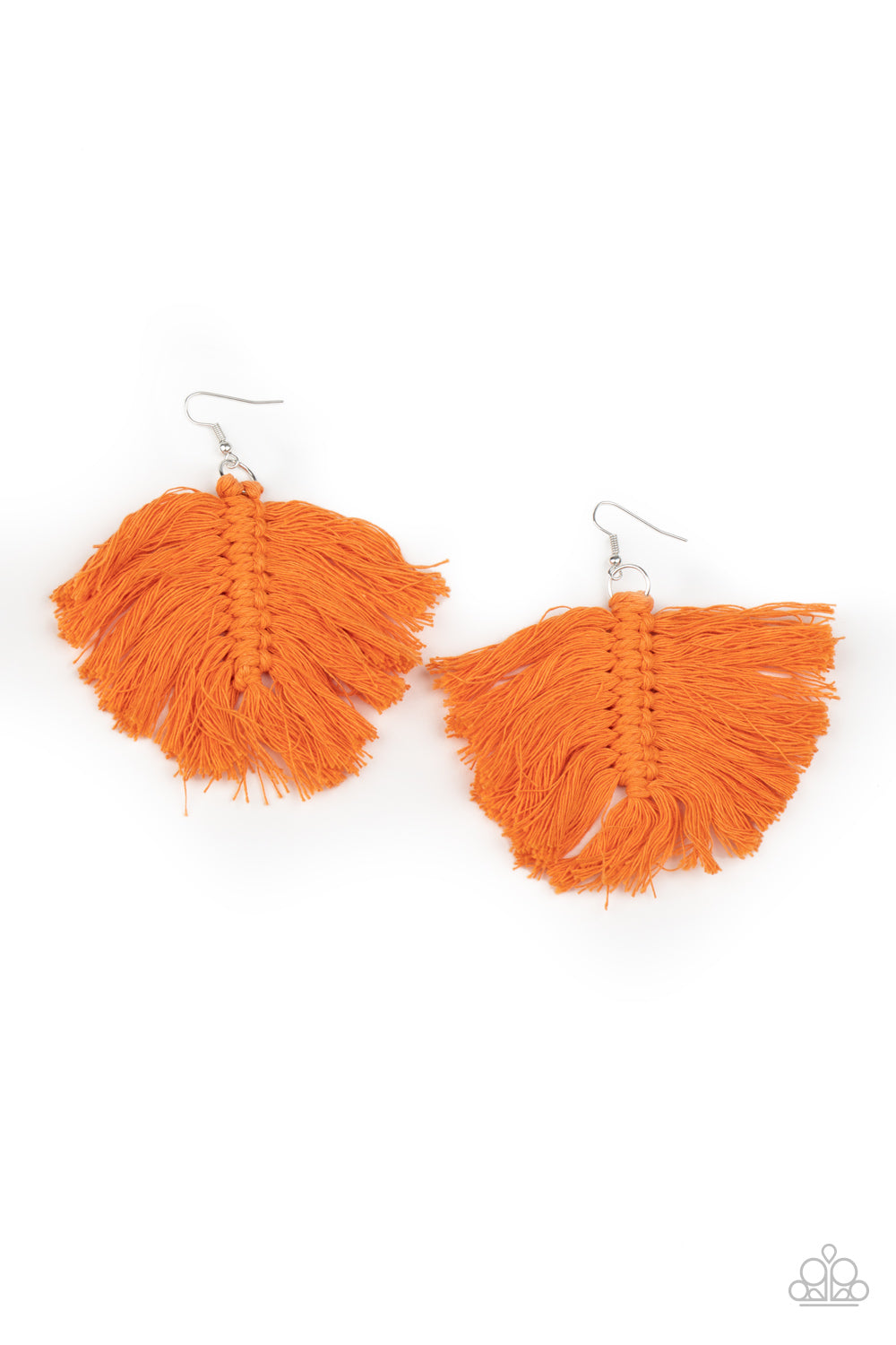Macrame Mamba - Orange earring 1673