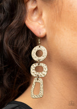 Load image into Gallery viewer, Prehistoric Prowl - Brass earring 1890
