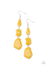Load image into Gallery viewer, Geo Getaway - Yellow earring 1551
